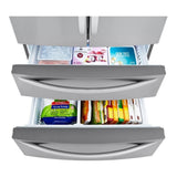LG LMWS29626S French Door Refrigerator - interior view