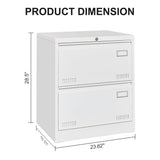 Filing Cabinet Lateral File Cabinet 3 Drawer, Locking Metal File Cabinets Three Drawer, Office Filing Cabinet With Lock Drawers For Home Office