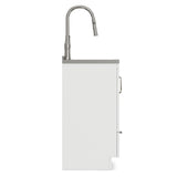 Reed - Deluxe Laundry Cabinet With Pull-Out Faucet And Stainless Steel Sink