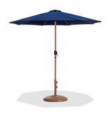 Fiji - Aluminum Patio Umbrella With Round Teak Base