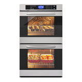 5 cu. ft. Stainless-Steel Premium Convection Double-Unit Wall Oven, KM-WO30D-SS.