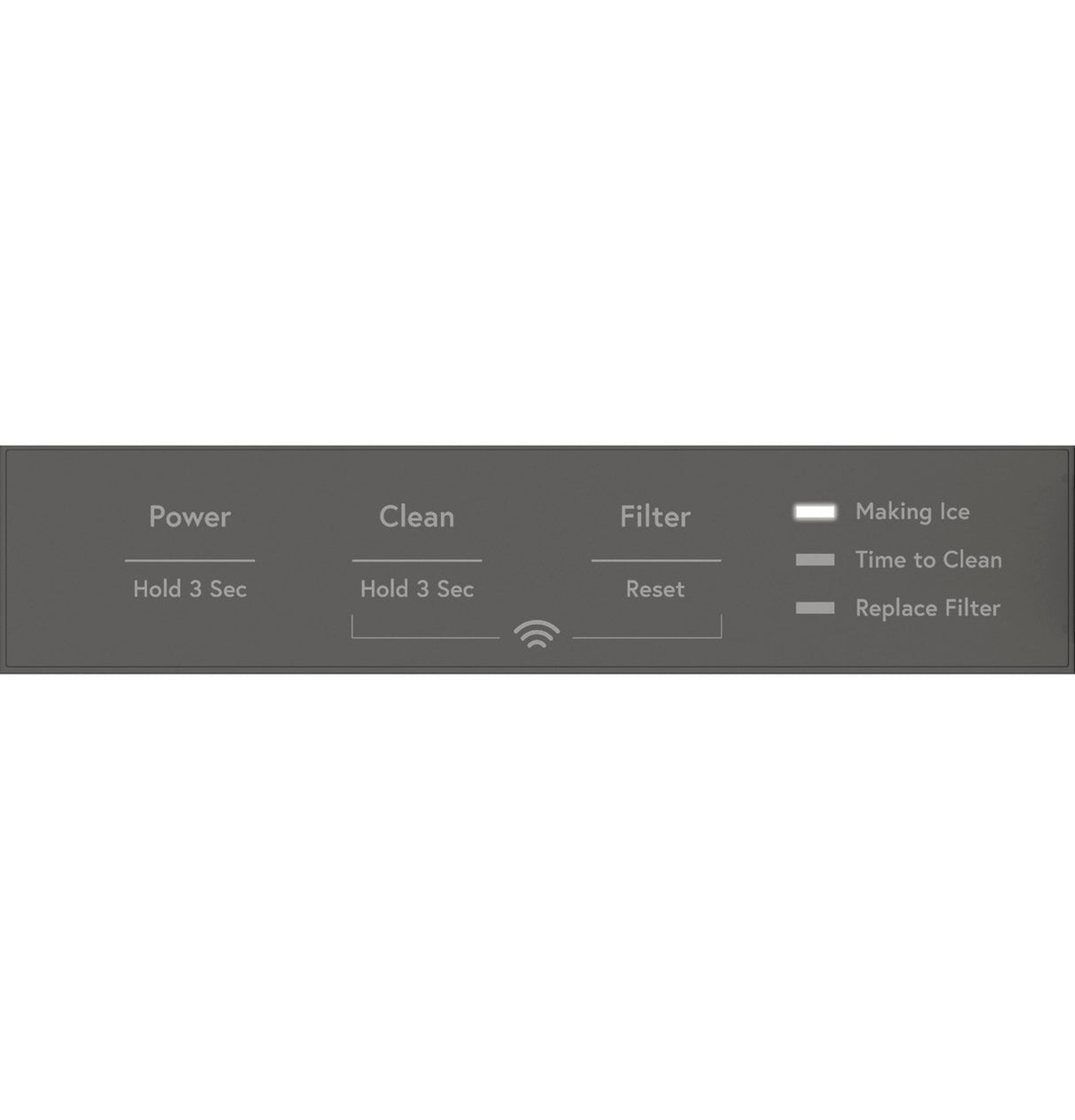 GE UCC15NPRII clear ice cubes
