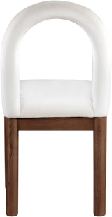 Conrad - Velvet Dining Chair With Brown Legs