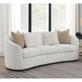 Rory - Sloped Arms Sofa With Pillows - Ivory