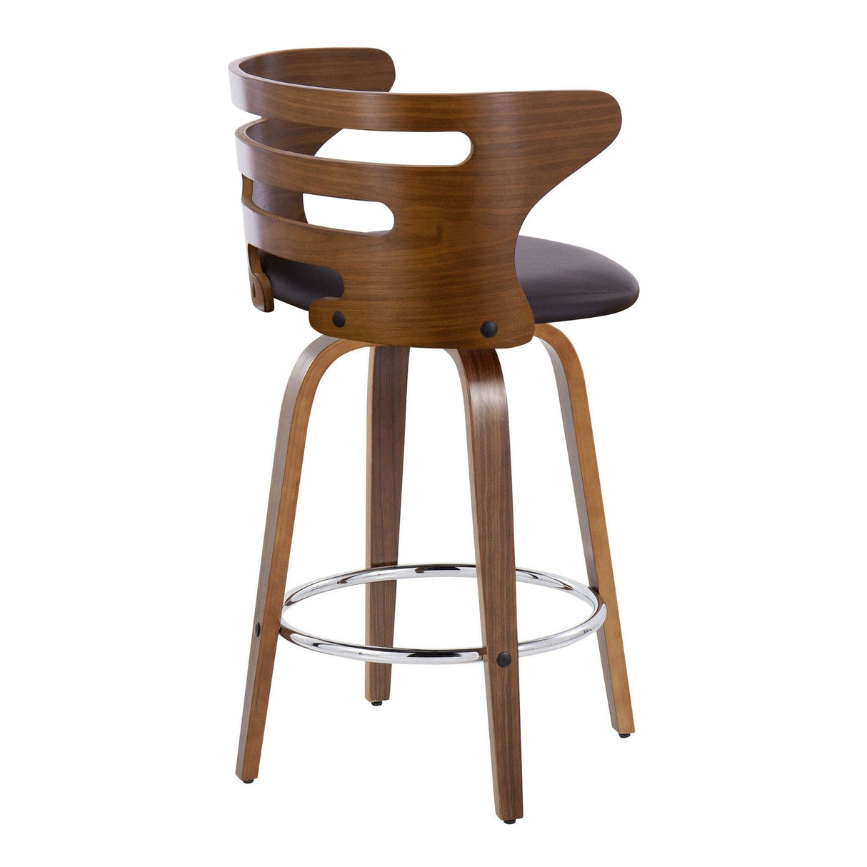 Cosi - 26" Fixed-Height Counter Stool (Set of 2) - Dark Brown
