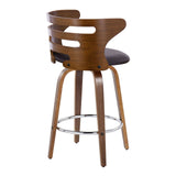 Cosi - 26" Fixed-Height Counter Stool (Set of 2) - Dark Brown