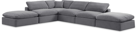 Comfy - 6 Piece Velvet Modular Sectional