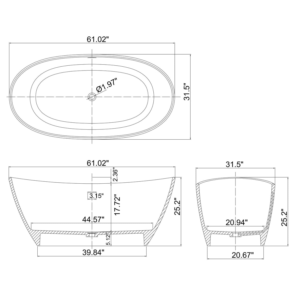 Freestanding Bathtub