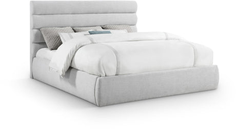 Adam - Linen Fabric Bed With 52" Headboard