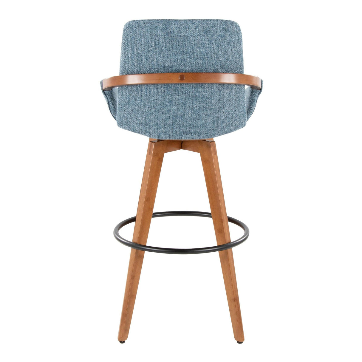 Cosmo - Fixed-Height Barstool - Walnut Bamboo Base