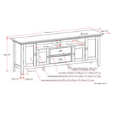 Redmond - TV Media Stand - Hickory Brown