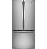 GE GNE25JYKFS - 33 in. 24.7 cu. ft. French Door Refrigerator with Internal Water Dispenser - Fingerprint Resistant Stainless