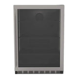 Summerset 24 Inch Outdoor Rated Refrigerator w/ Glass Door - RFR-24G