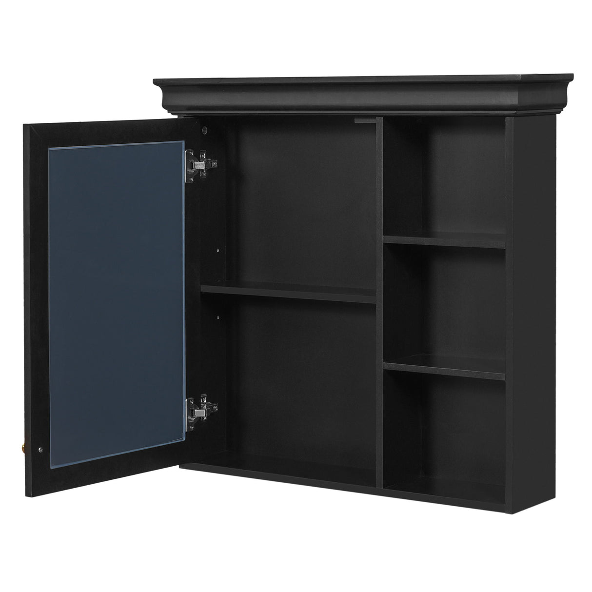 Wall Mounted Bathroom Medicine Cabinet With Mirror And Adjustable Storage With Soft Close Hinges