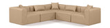 Cube - 5 Piece Modular Corner Sectional - Tan