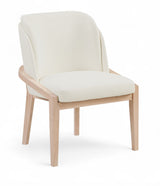 Navo - Faux Leather Upholstered Dining Chair - Natural Base