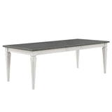 Katia - Dining Table With Leaf - Rustic Gray & Weathered White