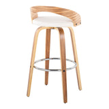 Grotto - 30" Fixed-Height Barstool (Set of 2) - White