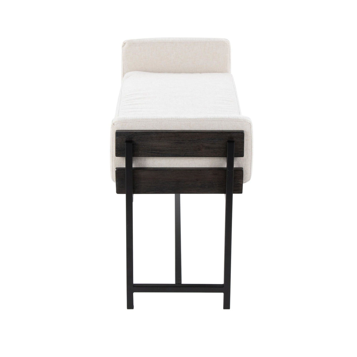 Kari - Farmhouse Bench - Gray Wood