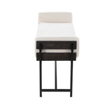 Kari - Farmhouse Bench - Gray Wood