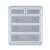Noralie - Console Cabinet - Faux Diamonds & Mirrored