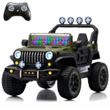 Electric Car With Remote Control, Colorful LED Lights, USB & MP3