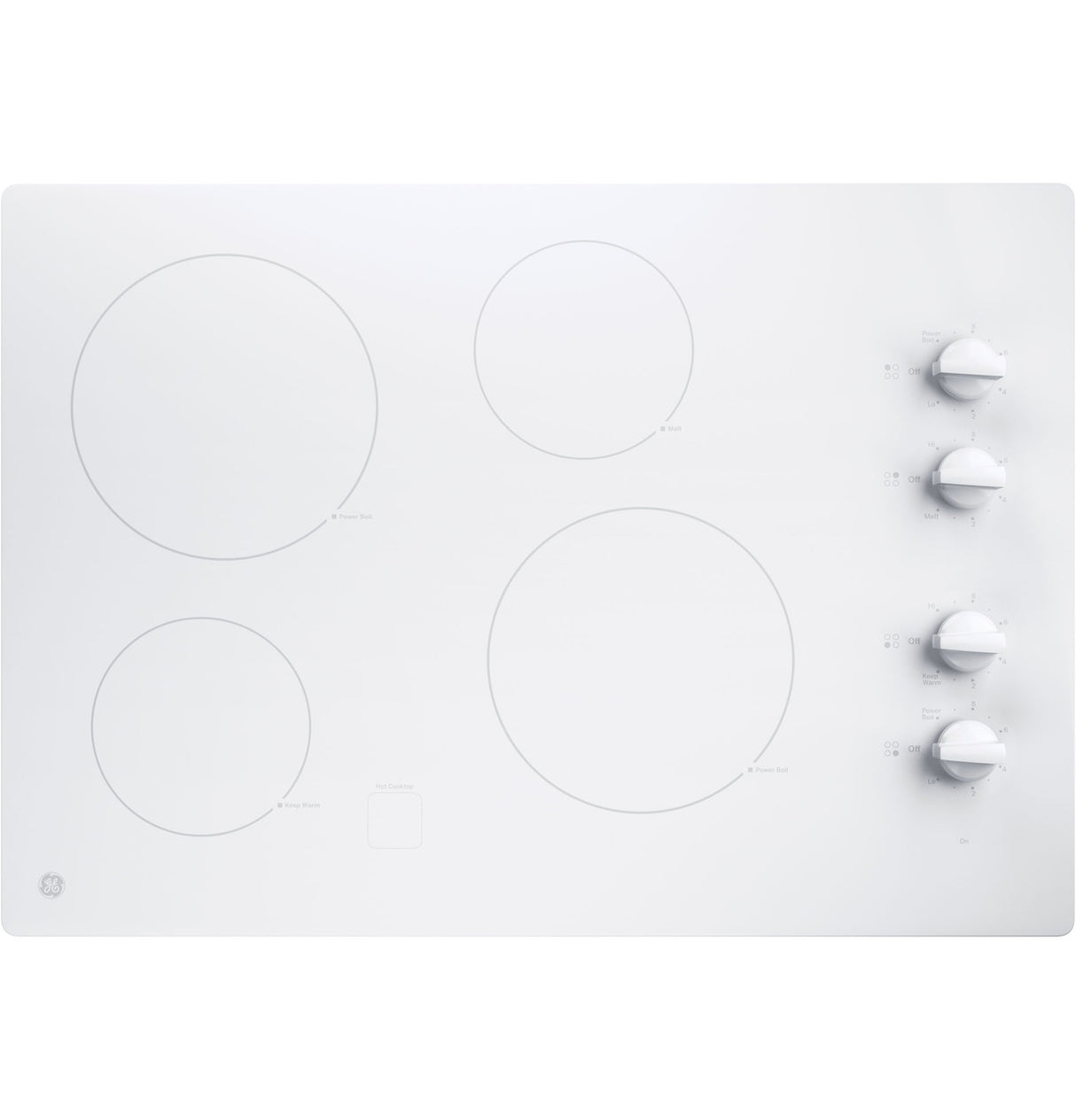 GE JP3030TWWW 30 inch white electric cooktop