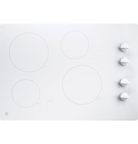 GE JP3030TWWW 30 inch white electric cooktop