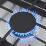 Bosch NGM5659UC gas cooktop center burner with flames