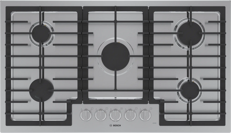 Bosch NGM5659UC 36 inch gas cooktop top view