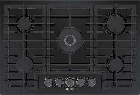 Bosch NGM8049UC 800 Series 30 inch gas cooktop top view