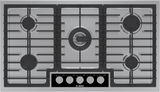 Bosch NGMP659UC 36 inch gas cooktop top view