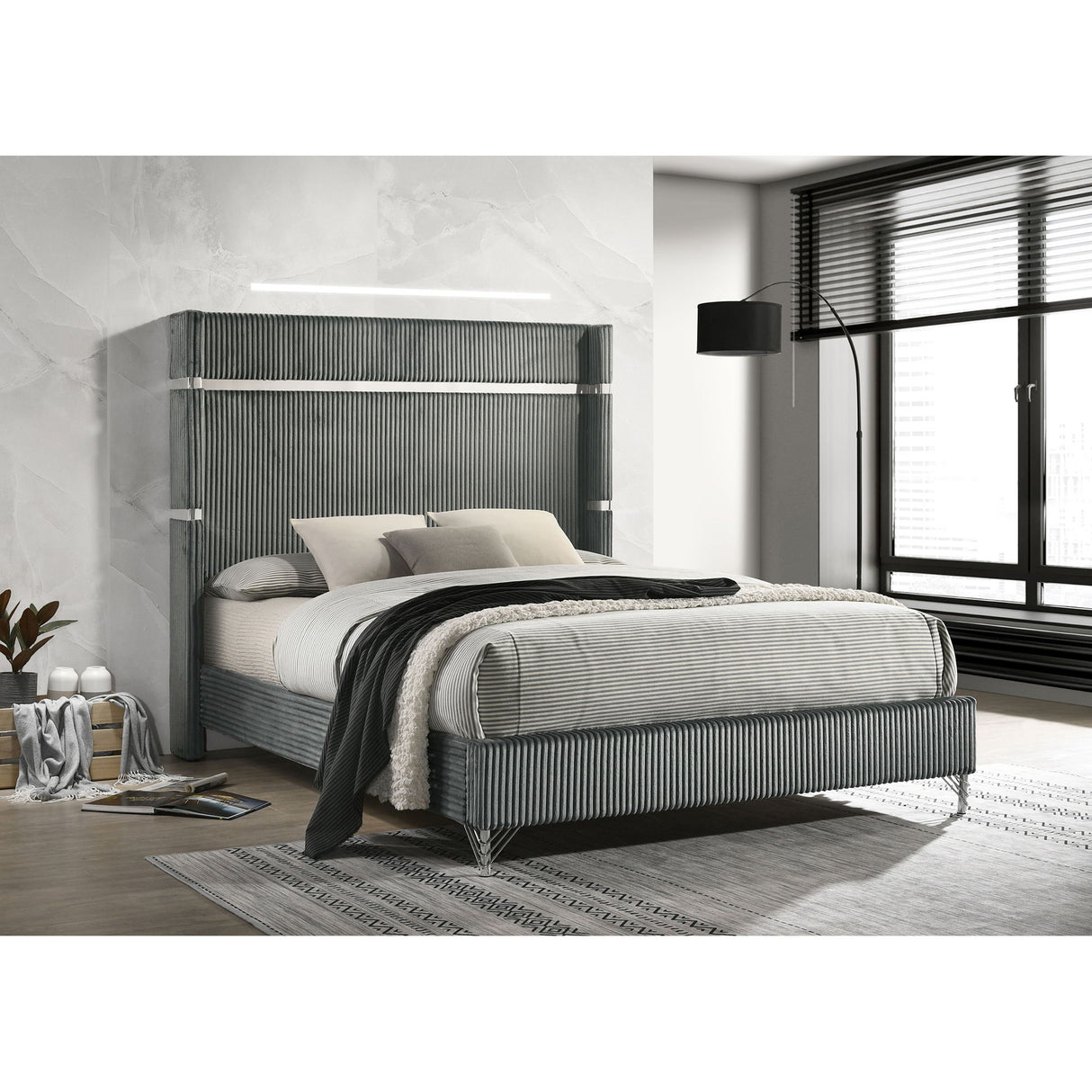 Malcolm - Wingback Bed