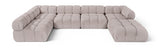 Orin - 6 Piece Modular Sectional (3 Modular Chairs, 2 Corner Chairs & Ottoman)