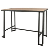 Roman - Counter Table - Gray And Natural