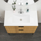 Premium Rectangular Vanity Top With Single Faucet Hole And Overflow