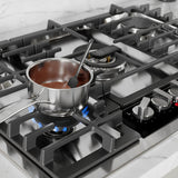 Bosch NGMP059UC gas cooktop melting chocolate on OptiSim burner