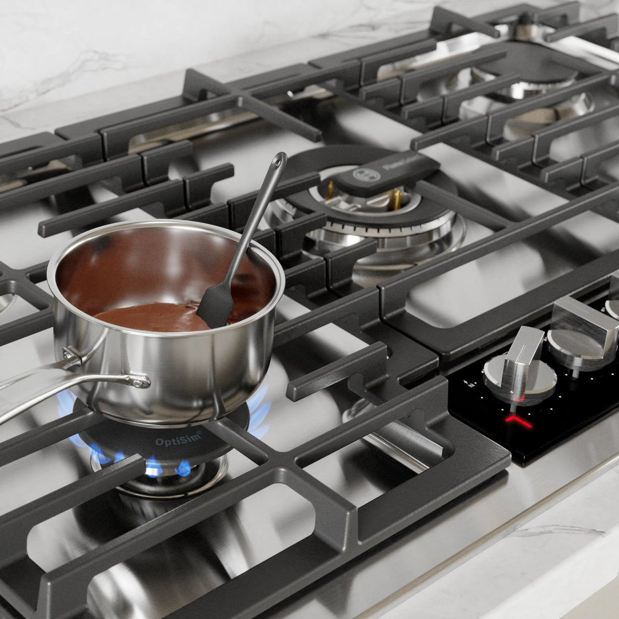 Bosch NGMP659UC melting chocolate on OptiSim burner