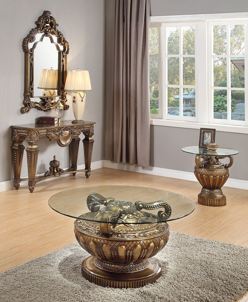 HD-8908B - End Table - Bronze