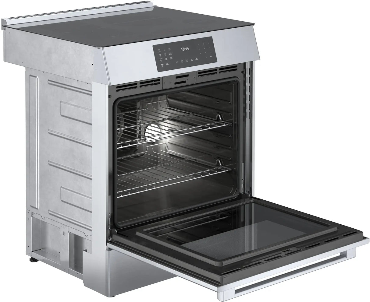 Bosch HIIP057U induction range right angle with door open