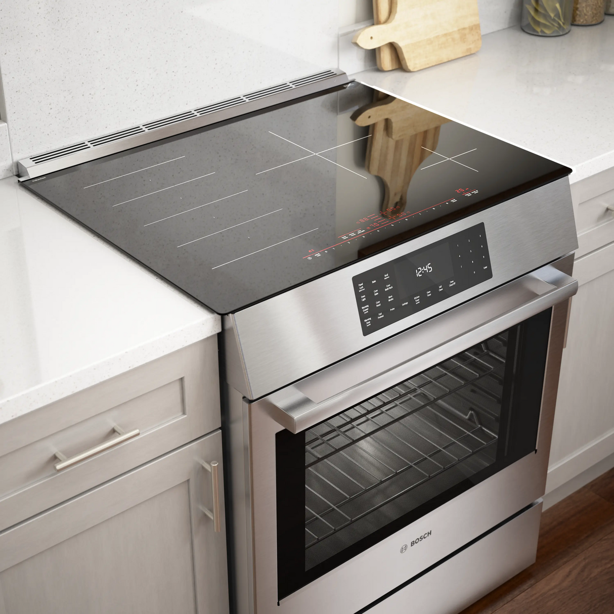 Bosch HIIP057U induction range kitchen detail