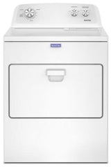 Maytag MED4005SW top load electric dryer front view white