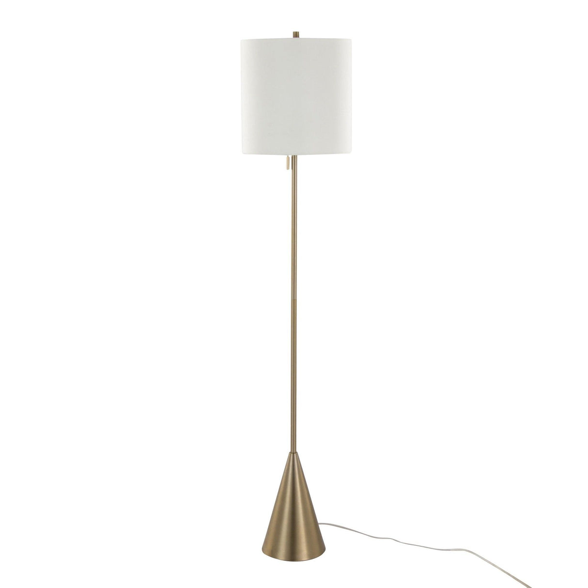 Cone - Contemporary Metal Floor Lamp From Grandview Gallery