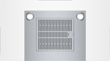 Bosch HCG56651UC wall hood bottom view with stainless steel filters
