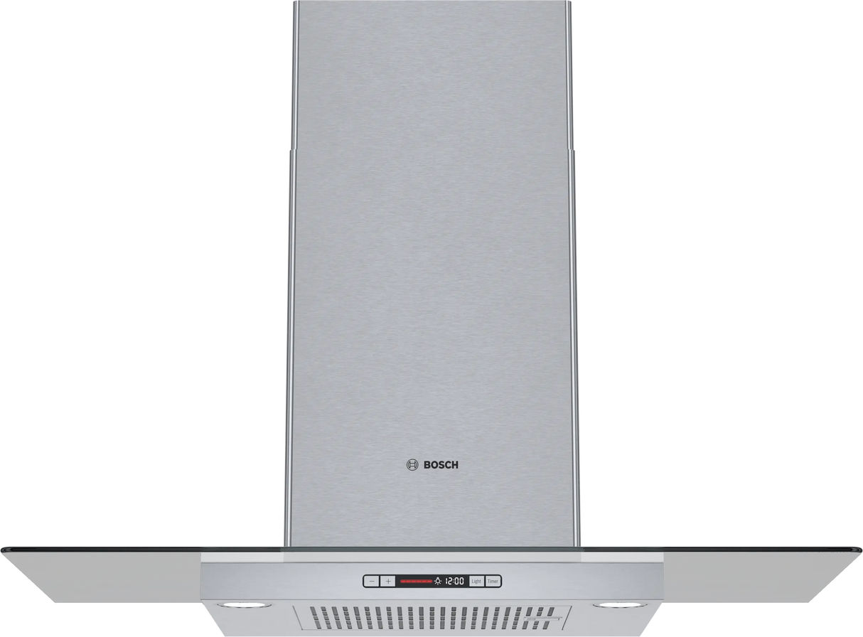 Bosch HCG56651UC 36 inch glass canopy wall hood front view