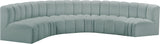 Arc - Faux Leather 6 Piece U-Shaped Modular Sofa