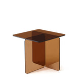 Modern Transparent Tempered Glass Sidetable