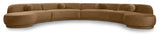 Avra - 189" Velvet Performance Fabric Upholstered Sectional