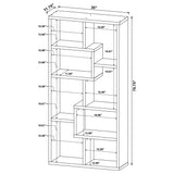 Lawton - 7 Shelf Bookshelf - Driftwood