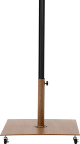 Amalfi - Aluminum Patio Umbrella - Light Brown Base / Black Pole